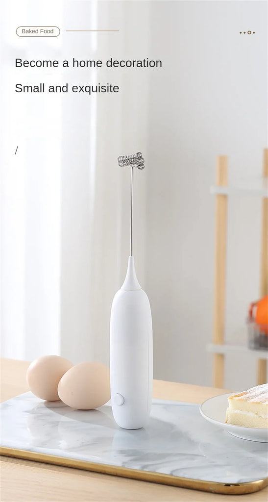 Portable Milk Frother Coffee Stirring Cappuccino Electric Milk Frother Kitchen Drink Bubbler Coffee Foam Innovative Milk Frother