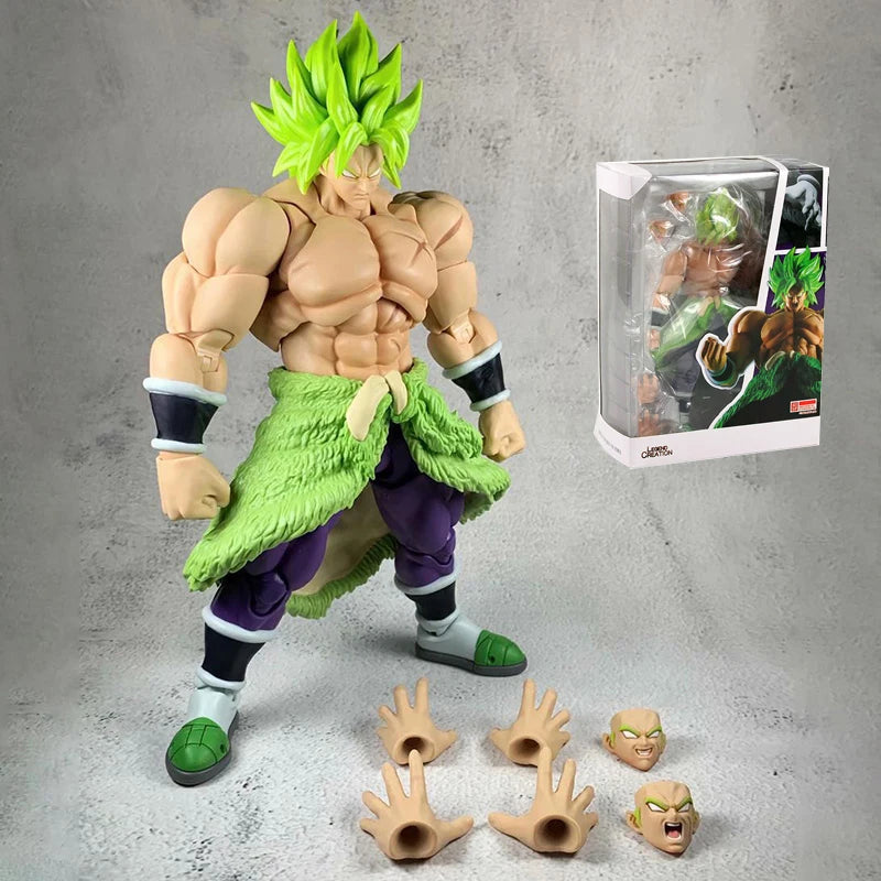 SHF Dragon Ball Super Broly Action Figure Saiya Collection Doll Anime Theater Version Figures Toy 22cm Broli Movable Model Toys