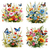 Butterfly Flower Toilet Seat Stickers Self-Adhesive Toilet Lid Decals Diy Removable Stickers For Bathroom Home Decor Ornaments