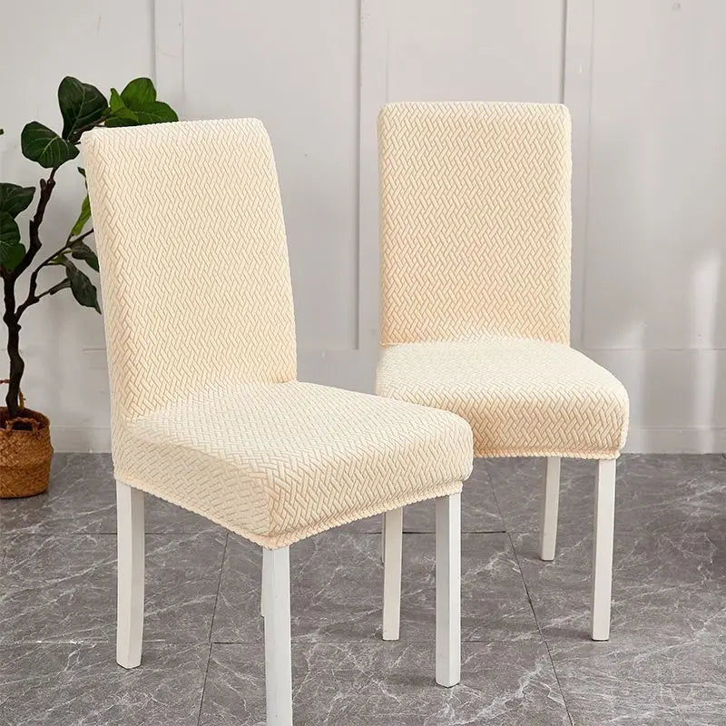 2024 New Upscale Elegant Chair Cover Elastic Fiber Fabric Chair Cover Restaurant Dining Chair Cover