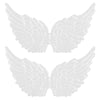 12 Pcs DIY Ornaments Stores Decorations Costume Accessories Angel Wings Party Favor Decors Fabric Home Christmas Plastic Crafts