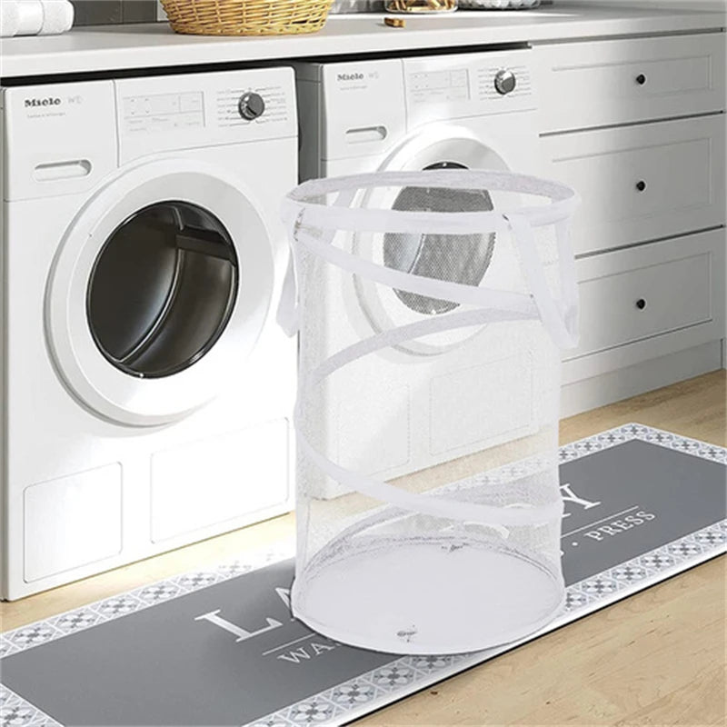 Multi High-quality Cylindrical Folding Laundry Basket Clothes Toy Household large Laundry Hamper Sundries Organizer Basket