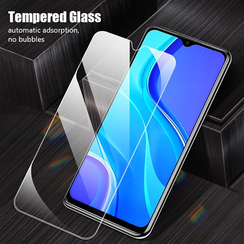 4PCS Tempered Glass For Xiaomi Redmi Note 10 11 12 9 8 Pro 9S 10S Screen Protector For Redmi 9 9A 9C 10C K60 Pro A1 Plus Glass