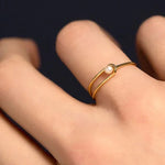 Load image into Gallery viewer, Pearl Temperament Rings For Women Simple Romantic Wedding Ring Fashion Female Jewelry Elegant Finger Accessories Gifts For Wife
