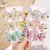 2/6Pcs Colorful Butterfly Hairpins Girl Hair Clips Barrettes Women Sweet Hair Ornament Rainbow Headwear Fashion Hair Accessories