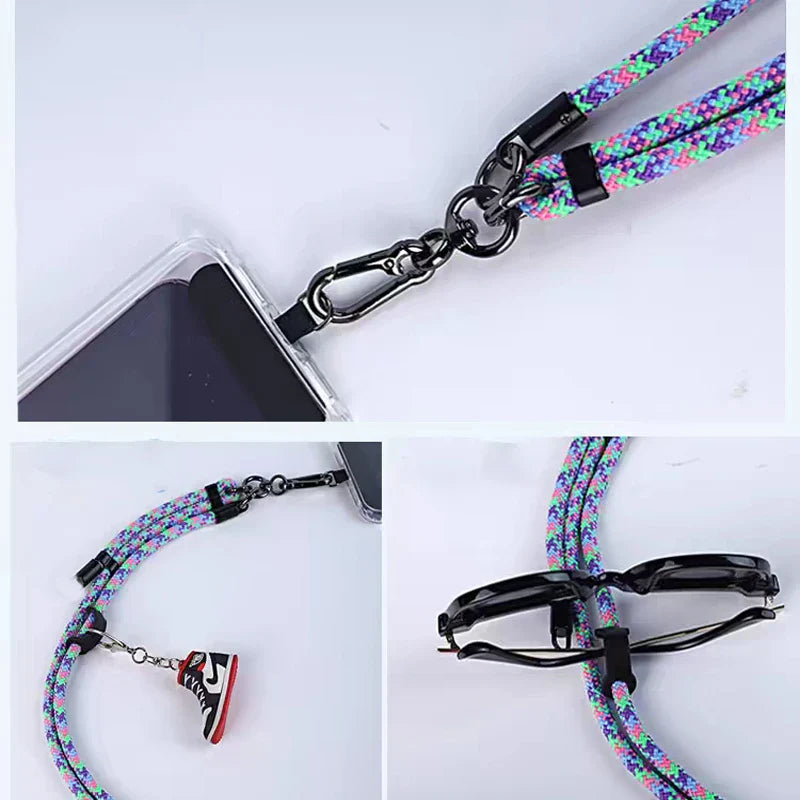 150CM Extendable Mobile phone Lanyard Adjustable Neck Shoulder High-end Strap Men Women's Mountaineering Crossbody Phone Rope