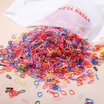 Load image into Gallery viewer, 500Pcs/lot Girls Colourful Disposable Rubber Band Hair Ties Headband Children Ponytail Holder Bands Kids Hair Accessories

