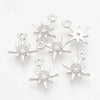 50 PCS Brass Cubic Zirconia Charms Star Shape Gold Plated for Making DIY Jewelry Necklace Earring  Key Chain Chams Supplies