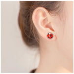 Load image into Gallery viewer, 1 Pair Ear Studs Cute Earrings Wife Girlfriends Birthday Anniversary Girls Jewelry Gifts Decoration Accessories
