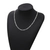 925 Sterling Silver 16-30 Inches Figaro Chain Necklace Men Women Fashion Simple Chain Wedding Christmas Gift Jewelry Accessories