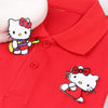 Hello Kitty Sanrio Self Adhesive Girl Embroidery Cloth Patch Size Cartoon Kawaii Fashion Clothes Back Glue Ironing Patch Gifts