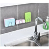 1PC Kitchen Stainless Steel Sink Sponges Holder Self Adhesive Drain Drying Rack Kitchen Wall Hooks Accessories Storage Organizer