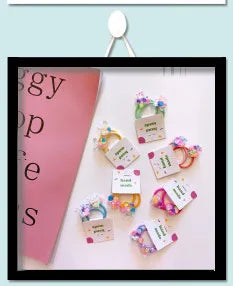 2PCS New Cute Panda BB Clips Cartoon Kids Hairpins Children Headwear Baby Clips Headdress Elastic Hair Bands Girls Accessories