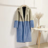 2023 Winter Women High Quality Faux Rabbit Luxury Long Fur Coat Lapel OverCoat Thick Warm Female Plush Jacket Large Size 5XL