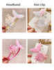 Baby Girls Sequins Headwear Mermaid Tail Hairbands Princess Hair Clips Kid Headdress Children Party Decorate Hairpin Accessories