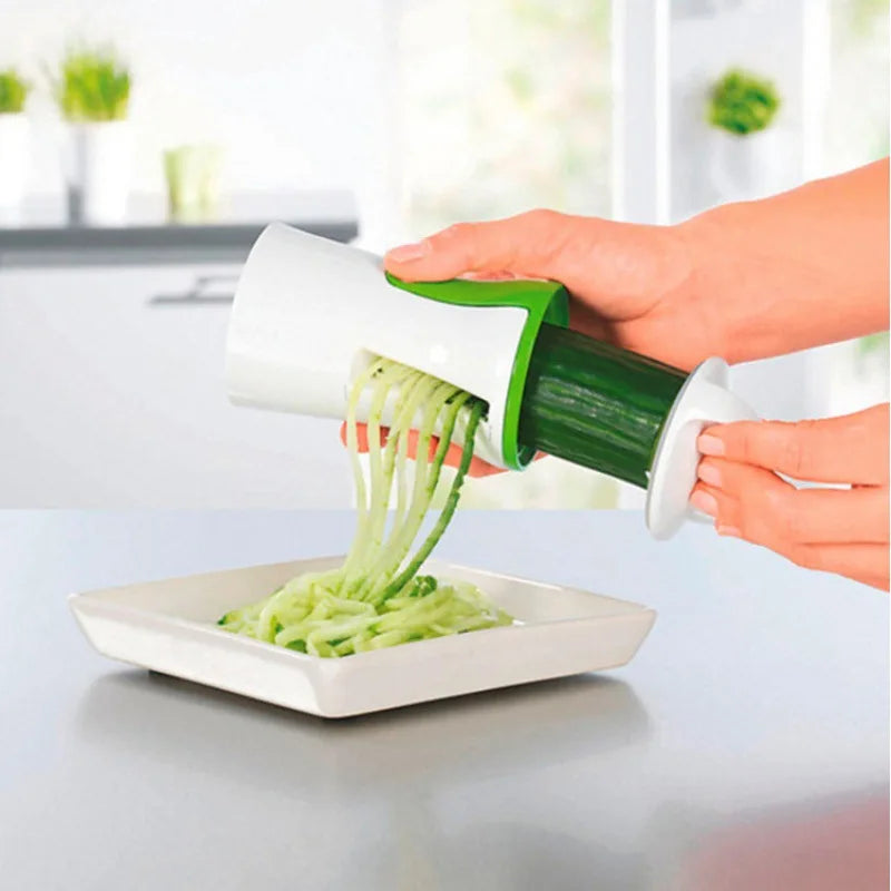 Handheld Spiralizer Vegetable Fruit Slicer Adjustable Spiral Grater Cutter Salad Tools Rotary Grater Kitchen Items accessories