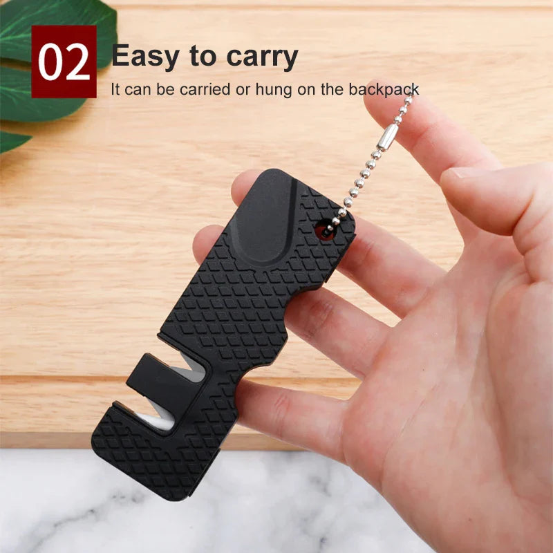 Knife Sharpener Mini Portable Knife Sharpening Support Kitchen Household Fruit Knife Sharpening Stone Kitchen Home Accessories