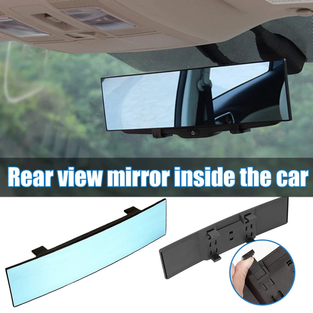 Universal Panoramic Convex Rearview Mirror Wide Angle Car Interior Rear View Mirror Anti-glare Sun Visor Mirror Car Accessories