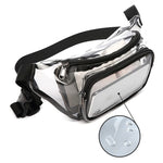 Load image into Gallery viewer, Women Pvc Waist Belt Bag Fanny Pack Hip Bum Bag Clear Transparent Chest Pouch Bag Beach Travel Banana Hip Zipper Running Bag
