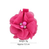 5/3Pcs Children Handmade Chiffon Petals Poppy Flower Hair Clips Rolled Rose Fabric Hair Flowers for Kids Girls Hair Accessories