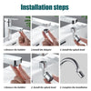 Any Rotation Universal Splash Filter Faucet Spray Head Water Outlet Faucet Extender Bubbler Sprayer Kitchen Bathroom Accessories