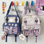 Load image into Gallery viewer, Japanese Harajuku Backpack Women JK Uniform Bag School Backpack Shoulder Bag Teenage Girls Itabag Transparent ita bag Handbags
