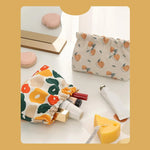 Load image into Gallery viewer, Multi Color Printed Canvas Cosmetics Storage Bag For Girl Students Key Lipstick Makeup Case Organizer Handbag Toiletry Bags
