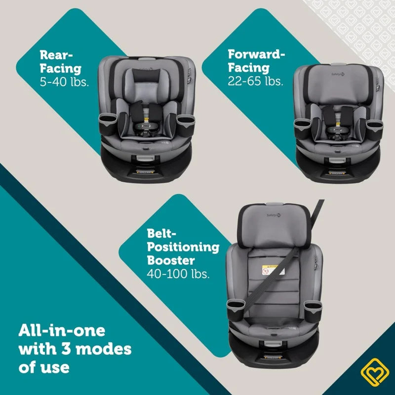 Turn and Go 360 DLX Rotating All-in-One Car Seat, Provides 360° seat Rotation, Dunes Edge