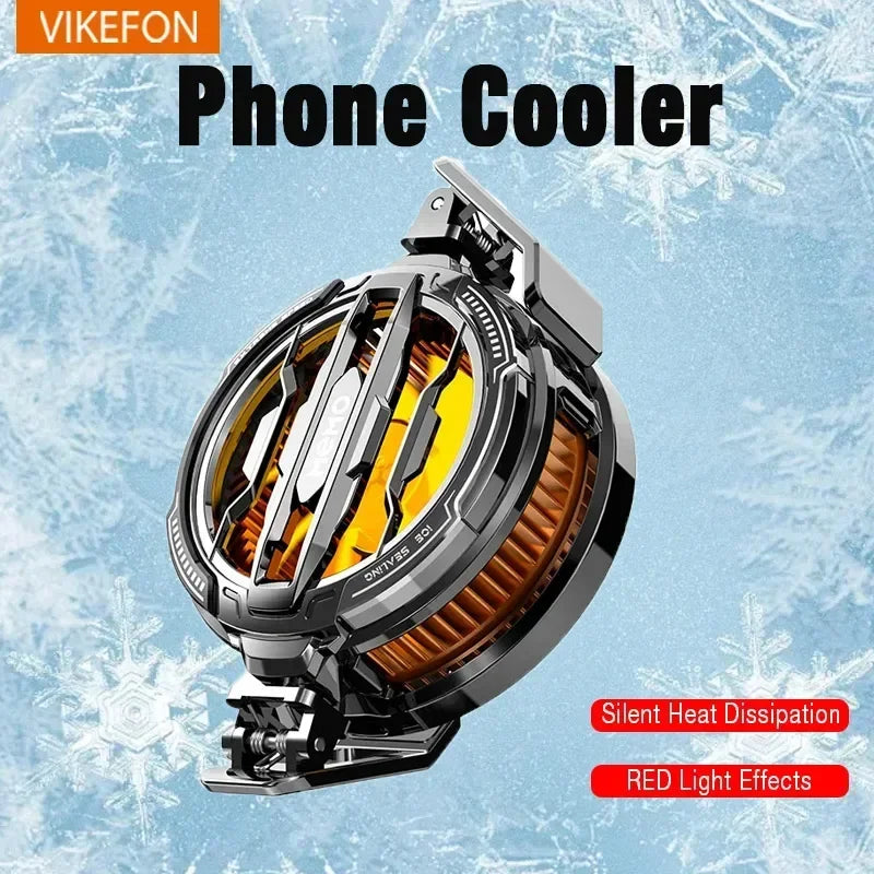 Mobile Phone Cooler Universal Magnetic Cooling Fan Case Radiator For iPhone 15 Pro Max Xiaomi 14 Portable Phone Cool Heat Sink