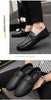 Mens Genuine Leather Loafers Luxury Formal Wedding Dress Shoes Soft Comfortable Waterproof Driving Shoes Slip on Flats Moccasin