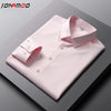 Men's Casual and Fashionable Long Sleeved Solid Color Shirt Non Ironing and Wrinkle Resistant Business Top