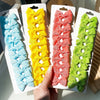 5Pcs/Set Solid Hairpins for Baby Grosgrain Ribbon Bows Hair Clips Boutique Handmade Headwear Girls Baby Hair Accessories