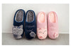 Couple Winter Home Slippers Indoor Bedroom Non-Slip Floor Slipper Women Shoes Cute Cartoon Cat Slippers Men Warm Plush Slides