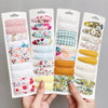 6/10Pcs Fashion Print Hairclips with Paper Jam Girl Waterdrop Broken Hair BB Clip Handmade Hairpin Headwear Kid Hair Accessories