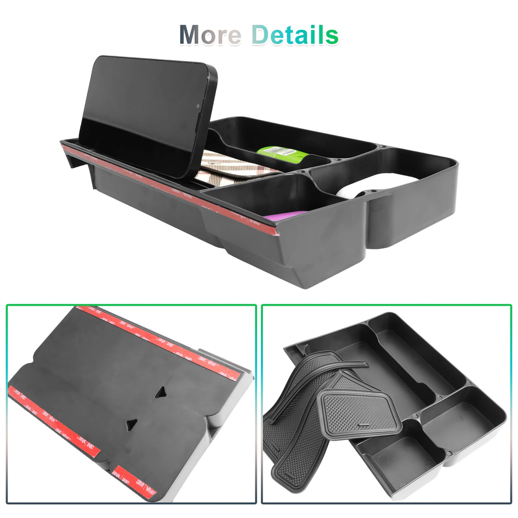 RUIYA for Dacia Sandero 3 / Sandero Stepway III Car Central Console Storage Box Auto Interior Dacia Sandero Stepway Accessories