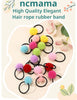 ncmama 16Pcs/lot Sweet Girls Animal Hair Ball Hair Ring Rubber Baby Hair Bands Kids Headwear Korean Hair Accessories Ornaments