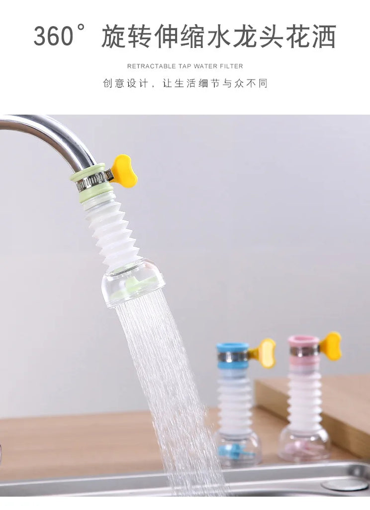 1Pcs Tap Water Household Faucet Kitchen Faucet Extender Rotatable Shower Nozzle Dishwashing Splash-proof Faucet Accessories