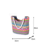 Load image into Gallery viewer, Casual Summer Beach Women Bag, Hot Sale High Quality Canvas Handbags, Fashion Shoulder  Lunch Bag
