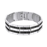 Load image into Gallery viewer, Fashion Stainless Steel Magnet Square Bracelet for Women Men Daily Accessaries Birthday Party Holiday Jewlery Gifts for Friends
