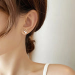 Load image into Gallery viewer, New Design Petite Cherry Delicate Stud Earrings For Women Lovely Cute Zircon Rhinestone Bow Bowknot Earring Usual Jewelry Gifts
