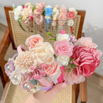 Load image into Gallery viewer, 1pcs Bride Wedding Hairband Artificial Flower Crown Headband Hair Accessories Women Girls Sweet Floral Hair Hoop Party Headwear
