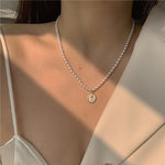 Load image into Gallery viewer, Elegant Imitation Pearl Beads Necklace For Woman Elegant Flower Tulip Camellia Necklace Party Wedding Jewelry Choker Collar
