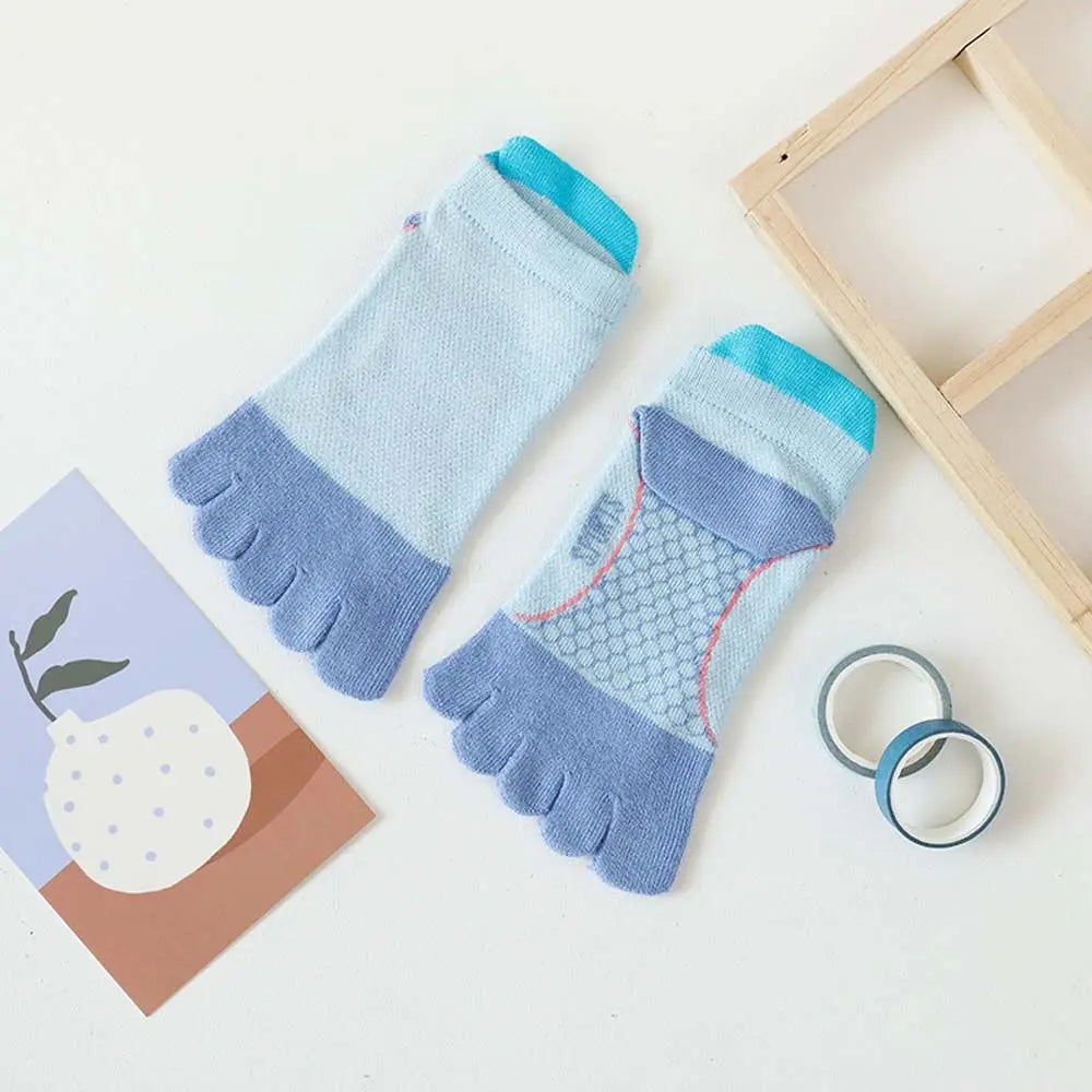 Anti-slip Five Finger Socks Kids Cotton Mesh Breathable Children Accessories Sport Split Toe Hosiery