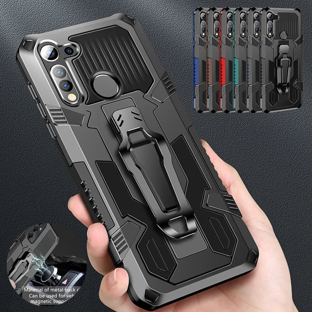 Armor Belt Clip Stand Case For Samsung Galaxy A55 A35 A25 A15 A05S A14 A24 A34 A54 5G Shockproof Protective Cover Fundas Coque