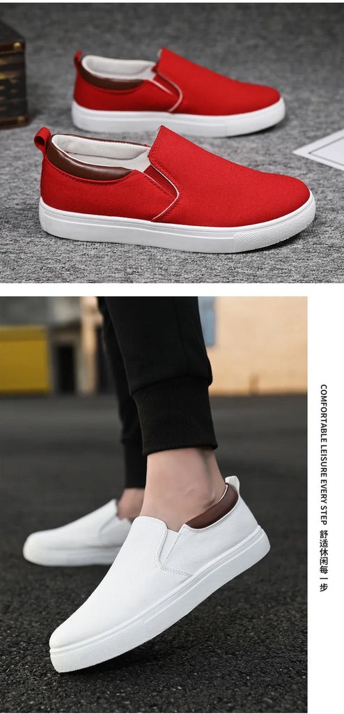 Men Shoes Canvas Sneakers Flats Lace up Leisure Loafers Fashion Comfort Rubber Sole Non Slip Sneakers 45 45 47 48 Large Size