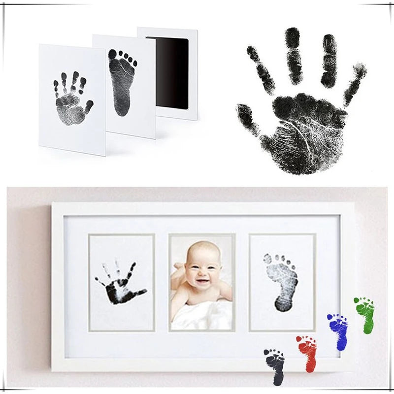 Pet Dog & Cat Paw Print Ink Set Pad Baby Handprints Safe Non-toxic Wash Free Easy Clean Diy Handprints Footprints Pet Souvenirs