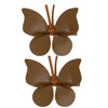 Oaoleer 2Pcs Classic Solid Butterfly Hair Clip For Kids Girls Cute Leather Bow Hairpin Barrettes baby Headdress Hair Accessories