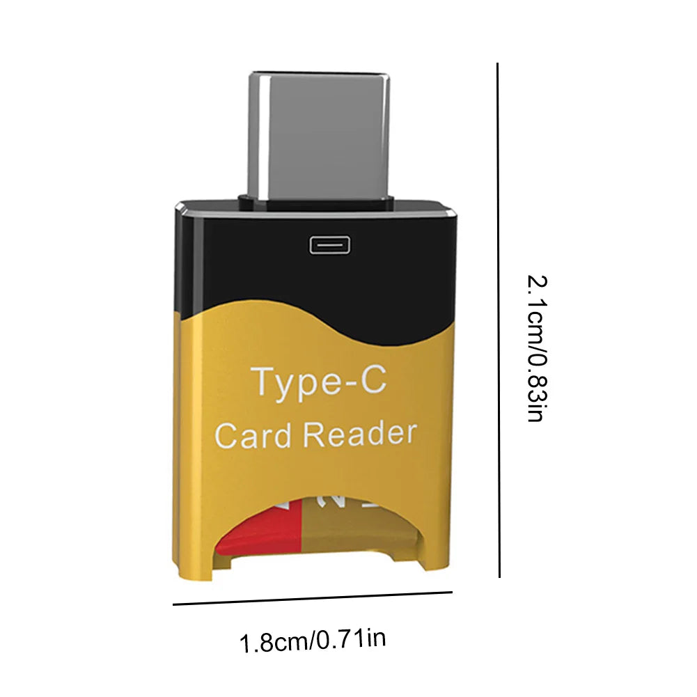 Type C To Micro-SD TF Card Reader Adapter For iPhone Xiaomi Samsung Huawei OTG Smart Memory Card Reader Aluminum Flash Drive