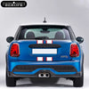 For MINI Cooper F56 R56 F55 F57 R57 JCW Accessories Car Hood Sticker Bonnet Stripes Engine Cover Band Rear Vinyl Decal