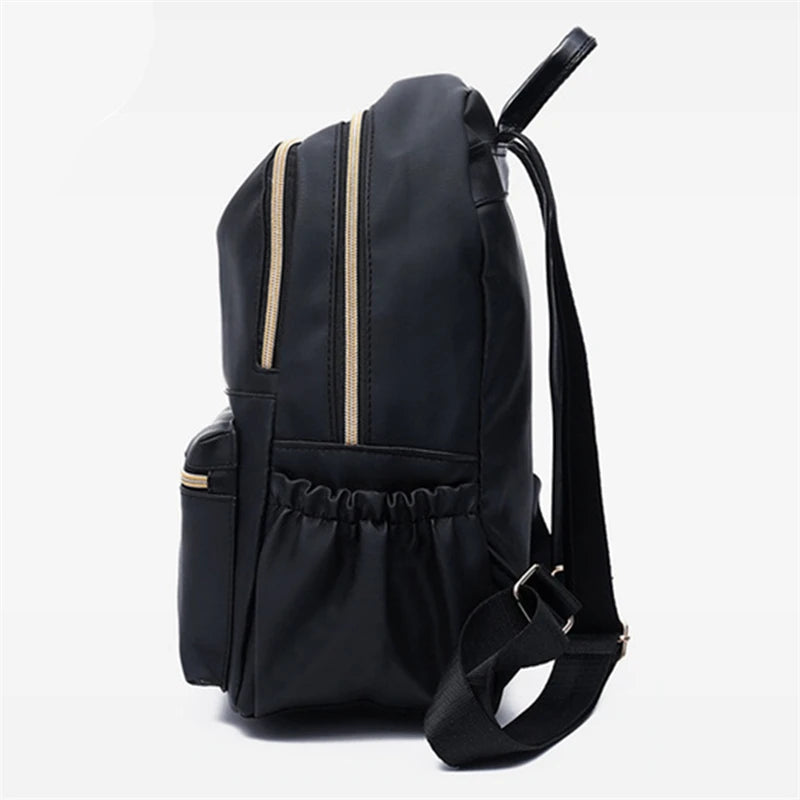 Women Anti-theft Backpack Waterproof Fabric Large Female Shoulder Bag Large Capacity Simple Style Casual Travel Bags